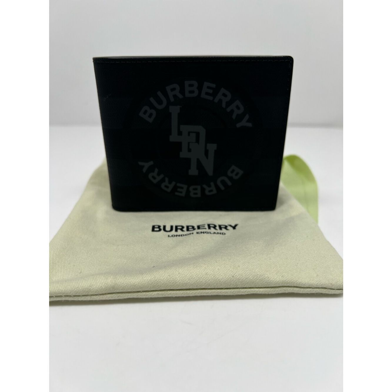 Authentic Burberry Nova Check Ldn Black Wallet Men Bibold Wallet